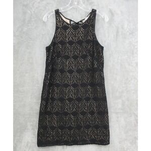 LOFT Dress‎ Womens 4 Sheer Lace Lined Tie Back Whimsigoth Fairy Party Evening